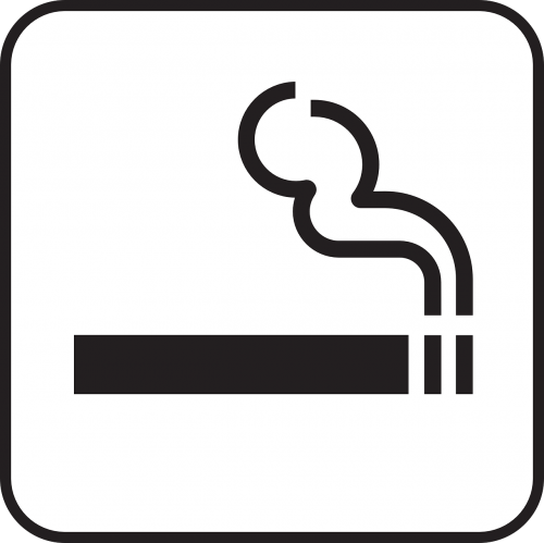 Rūkymas, Cigarečių, Dūmai, Simbolis, Ženklas, Piktograma, Nemokama Vektorinė Grafika