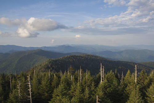 Smoky Mountains,  Pobūdį,  Clingmans Kupolo,  Kalnai,  Kraštovaizdis
