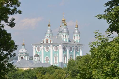 Rusija,  Rusų,  Smolenskas,  Katedra,  Bažnyčia,  Architektūra,  Istorinis,  Smolensko Katedra