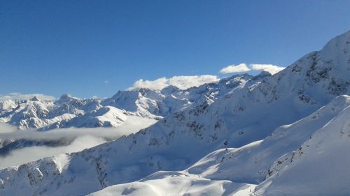 Sniegas, Kalnas, Žiema, Slidinėjimas, Kraštovaizdis, Pyrénées