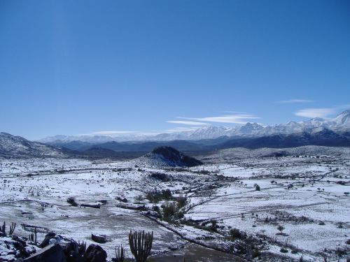 Kalnas, Andes, Čile, Sniegas, Combarbala, Kraštovaizdis