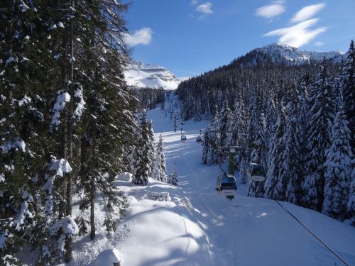 Slidinėjimo Kurortas, Serfaus, Austria, Sniegas, Kraštovaizdis, Šaltas, Medžiai