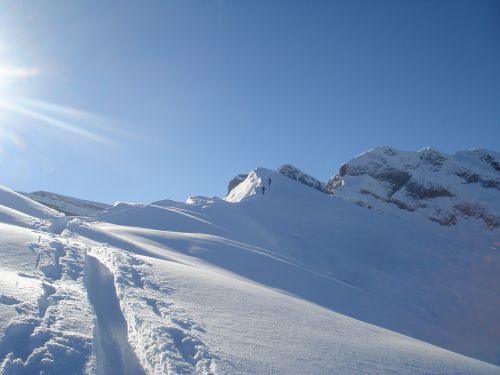 Sniegas, Kelionė, Bergtour, Kraštovaizdis, Slidinėjimas Atokioje Pakrantėje, Skitouren Goers, Slidinėjimo Trasa, Šveicarija, Rütistein