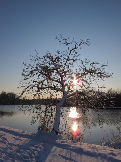 Sniegas, France, Nemokama Nuotrauka, Upė, Saulė