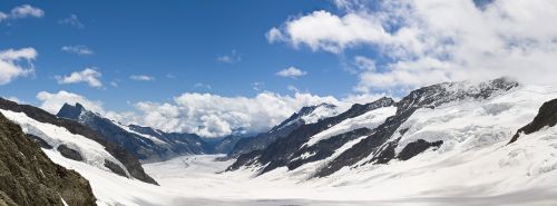 Sniegas, Žiema, Šaltas, Panorama, Panoraminis Vaizdas, Alpių, Ledynas, Aletsch, Šveicarija, Kalnų Viršūnių Susitikimas