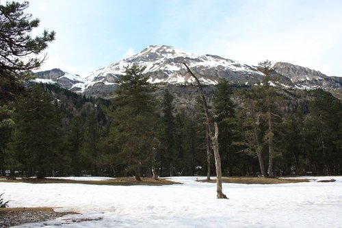 Sniegas,  Žygiai,  Gavarnie,  Žiemos,  Kalnų,  Pobūdį,  Šalto,  Kraštovaizdis