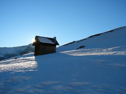 Sniegas, Žiema, Baita, Šaltas, Žiemos Peizažas, Balta, Dolomitai