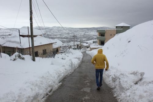 Sniegas, Golan, Žiema