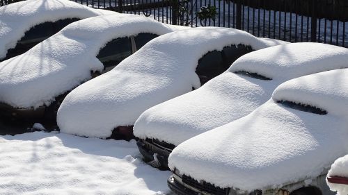 Sniegas, Mašinos, Daugybė, Žiema, Automobiliai, Padengtas