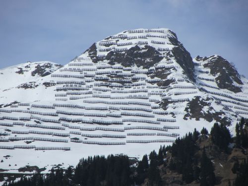 Sniego Barjeras, Saint Gothard, Alpės, Šveicarija, Lavina, Kalnas, Sniegas, Apsauga