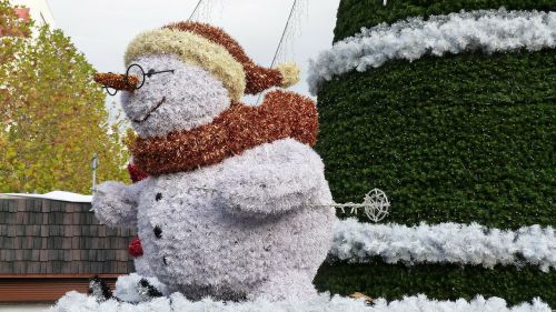 Sniego Žmogus, Papuoštas, Kalėdos, Raudonas Dangtelis, Kalėdų Laikas