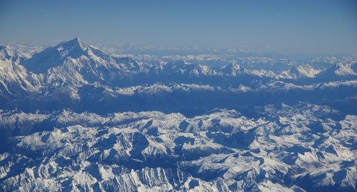 Sniego Kalnų,  Qinghai-Tibet Plynaukštėje,  Aerial,  Kraštovaizdis