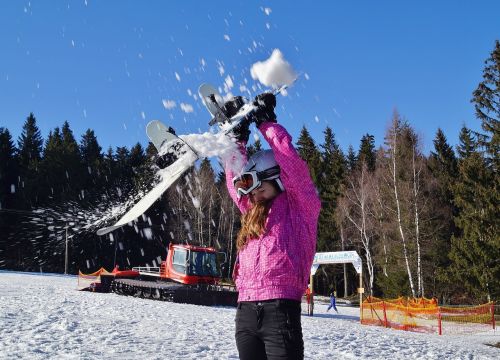 Snowballing, Žiema, Sniegas, Kalnai, Žaidimas, Snieglentė