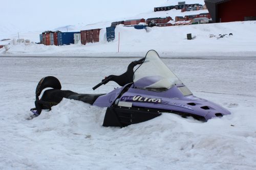 Sniegomobilis, Sniegas, Norvegija, Svalbaras