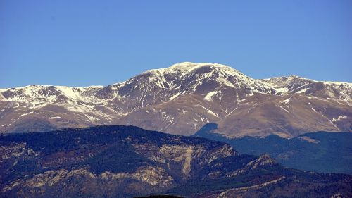 Snieguotas Kalnas, Puigmalas, Piko, Cordillera, Kalnai, Dangus, Kraštovaizdis, Gamta
