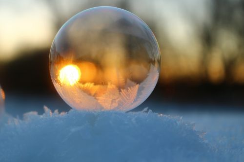 Muilo Burbulas, Sniegas, Šaltis, Žiema, Šaltas, Matinis, Burbulas, Žiemą, Sušaldyta, Matinis Muilo Burbulas, Užšalęs Burbulas