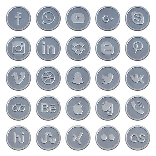 Socialinė Žiniasklaida, Piktogramos, Guma, Simbolis, Internetas, Prisijungęs, Mygtukas, Apvalus, Internetas, Socialinis, Žiniasklaida