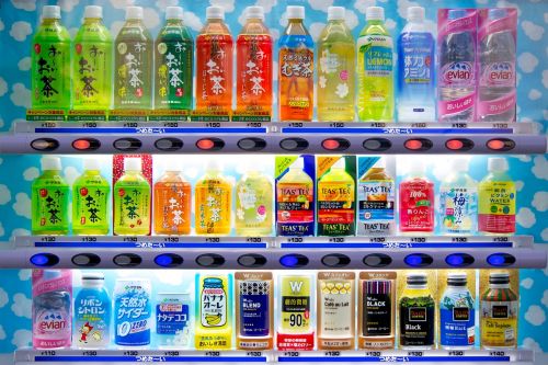 Soda, Prekybos Automatas, Japonija, Prekyba, Gerti, Butelis, Gėrimas, Mašina