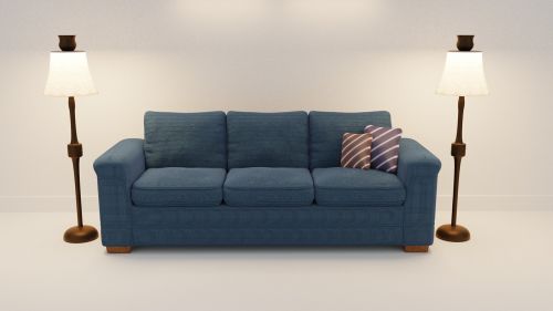Sofa, 3D Modelis, 3 Vietos