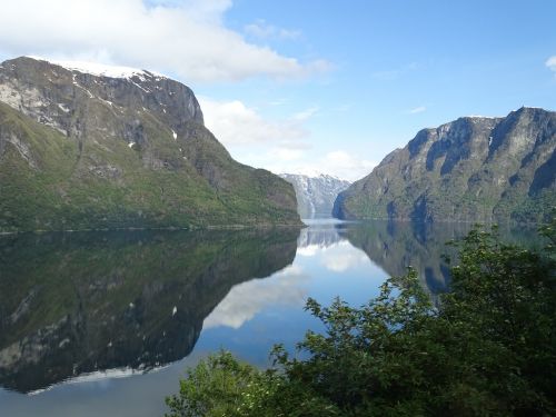 Sognefjord, Fjordas, Norvegija, Vanduo, Kraštovaizdis, Gamta, Kalnai, Veidrodis