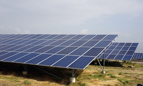 Saulės Elementai,  Atsinaujinanti Energija,  Foto Įtampą,  Saulės Energija,  Elektros Energijos,  Canal Bankas,  Narmada Kanalas,  Gujarat,  Indija