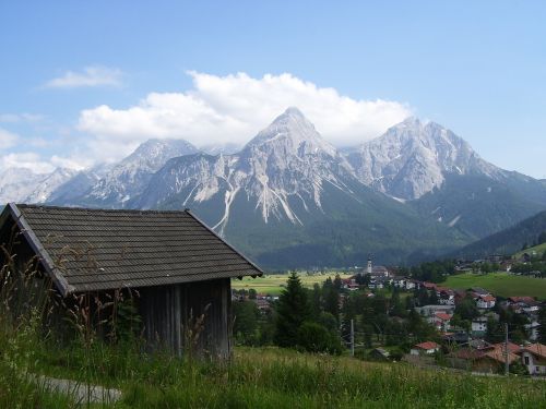 Sonnespitze, Alpės, Kalnai, Kraštovaizdis, Wetterstein