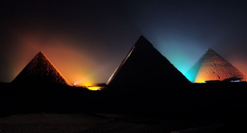 Piramidė, Šviesos Šou, Giza Šou, Naktinis Šou, Giza