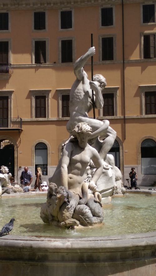 Šaltinis,  Roma,  Piazza Navona,  Skulptūra