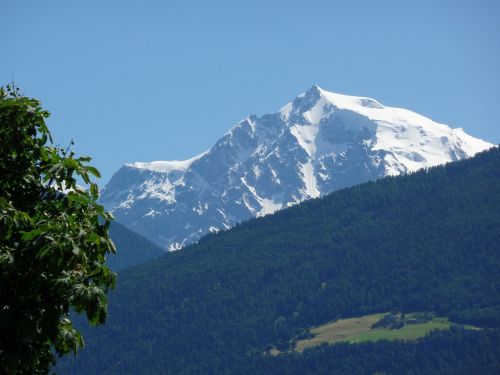 South Tyrol, Italy, Kalnai, Alpių, Glorenza