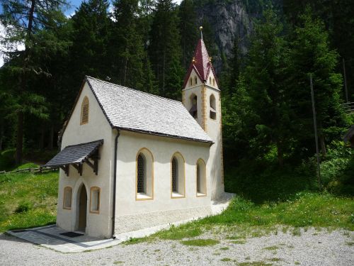 South Tyrol, Martell, Bažnyčia, Miškas, Alpių
