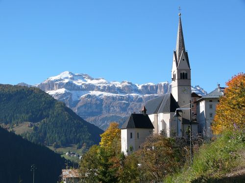 South Tyrol, Dolomitai, Bažnyčia, Bokštas