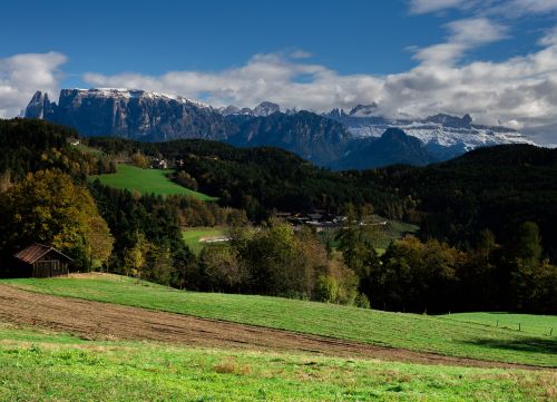 South Tyrol, Italy, Kalnai, Dolomitai, Vaizdas, Meranas, Panorama, Tyrol, Sniegas, Natiurmortas