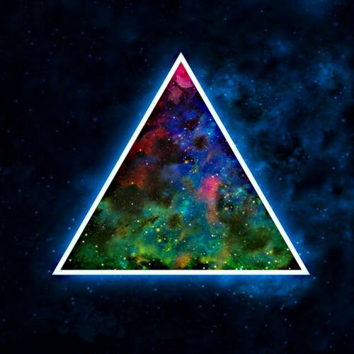 Erdvė, Trikampis, Šviesus, Mėlynas, Abstraktus