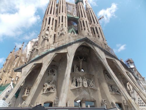 Sagrada Familia, Barcelona, Katedra, Gotika, Ispanija, Katalikų, Statomas, Europietis, Kelionė