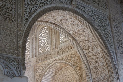 Ispanija, Alhambra, Arabiškas, Rūmai, Ornamentas