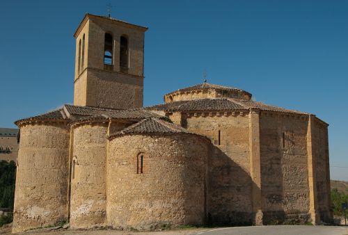 Ispanija, Segovia, Bažnyčia, Romaneško Meno