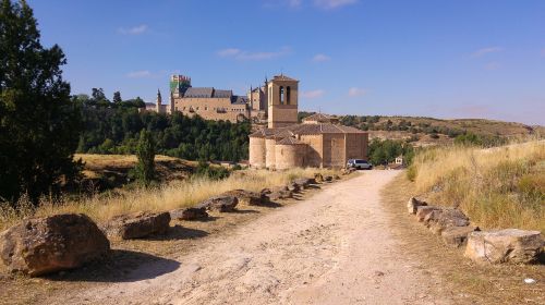 Ispanija, Segovia, Viduramžių Pilis, Važiuoklės, Romaneško Meno, Bažnyčia