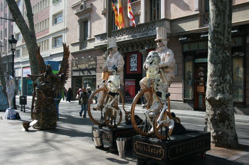 Ispanija, Barcelona, Gatvės Atrakcionai