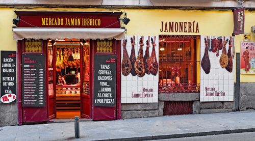 Ispanija, Madride, Parduotuvė, Mėsininkas, Jamoneria, Džemas