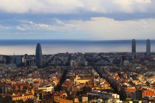 Ispanija, Katalonija, Barcelona, Kelionė, Architektūra, Panorama, Jūra, Rodyti Vietą