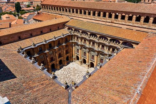Ispanija, Salamanca, Istoriškai, Pastatas, Architektūra, Popiežiaus Universitetas, Arcade