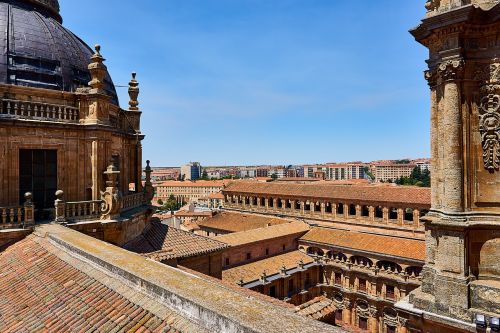 Ispanija, Salamanca, Istoriškai, Popiežiaus Universitetas, Pastatas, Architektūra, Dom