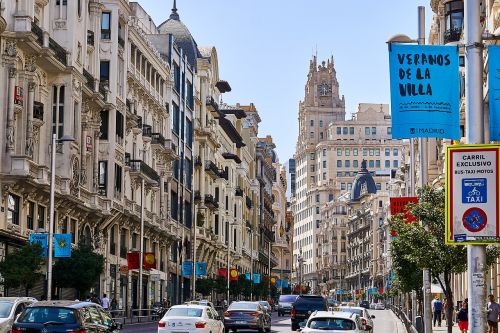 Ispanija, Madride, Gran Through, Kapitalas, Kelias, Architektūra, Lankytinos Vietos, Pastatas
