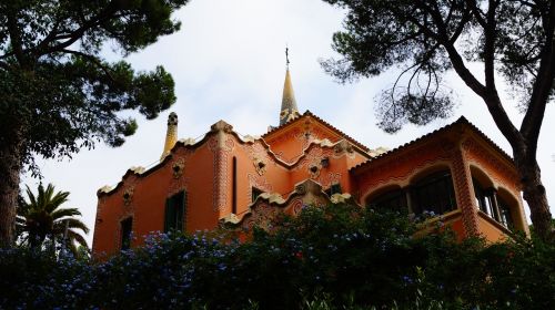 Ispanija, Park Guell, Barcelona, Antoni Gaudi, Katalonija, Namas, Gražus Pastatas, Architektūra, Kelionė