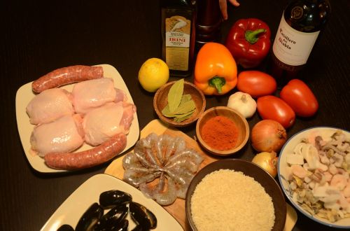 Ispanų Virtuvė, Paella, Vynas, Virtuvė, Ingridientai, Pomidorai, Krevetės