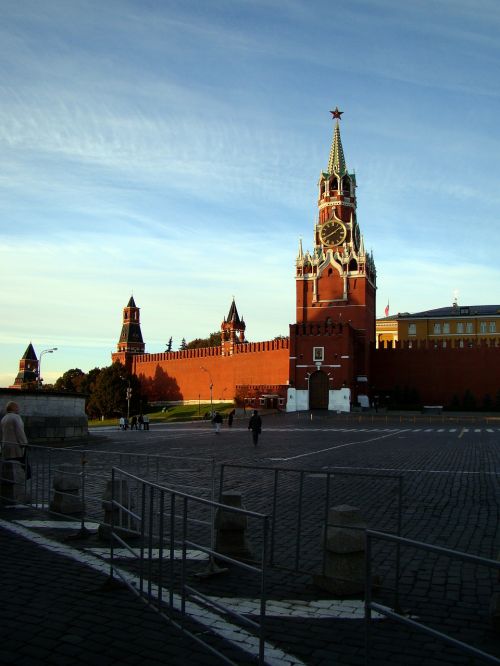 Spasskaya Bokštas, Kremliaus Siena, Raudonas Kvadratas, Moscow, Rusija