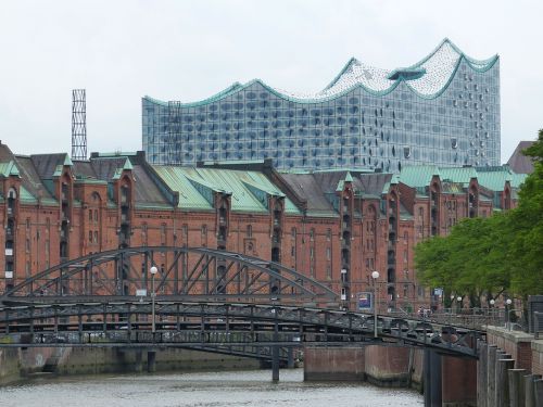 Speicherstadt, Hamburgas, Plyta, Pastatas, Istoriškai, Kanalas, Tiltas, Šiuolaikiška, Architektūra, Filharmonijos Orkestras, Unesco, Pasaulinis Paveldas