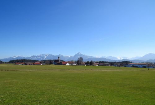 Speiden, Allgäu, Bavarija, Kaimas, Kalnai, Alpių