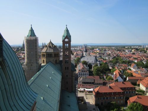 Speyer,  Katedra,  Eksterjeras,  Architektūra,  Bažnyčia,  Europa,  Vokietija,  Religinis,  Pastatas,  Vaizdas,  Istorinis,  Žinomas,  Spiers,  Bokštai,  Unesco