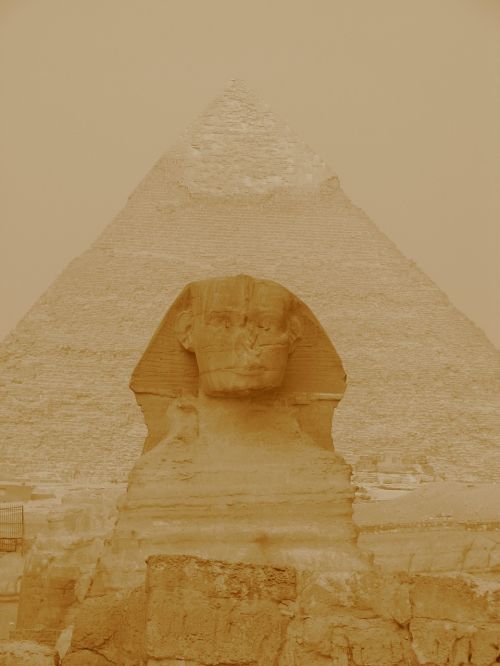Sfinksas, Piramidė, Egiptas, Giza, Faraonas, Ghizé, Afrika, Kairas, Dykuma